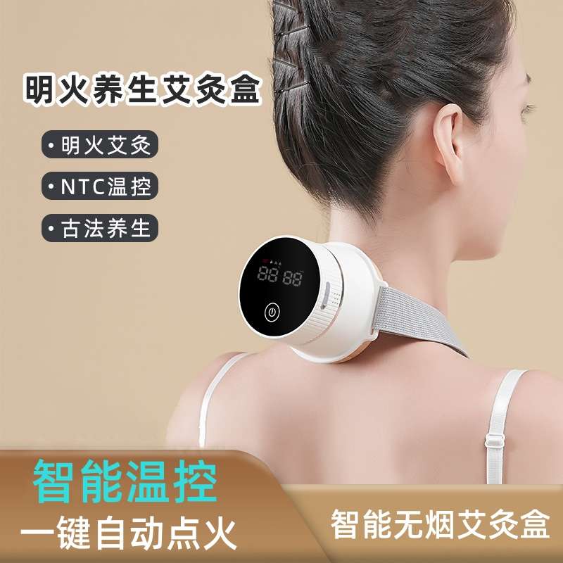 智能电子艾灸仪便携随身灸家用艾灸盒明火无烟熏蒸仪器具全身通用