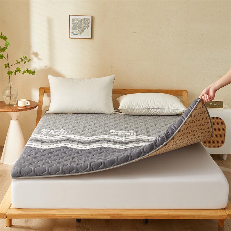 2024新款一体式凉席床垫AB双面夏季宿舍单人床水洗棉家用冰丝藤席
