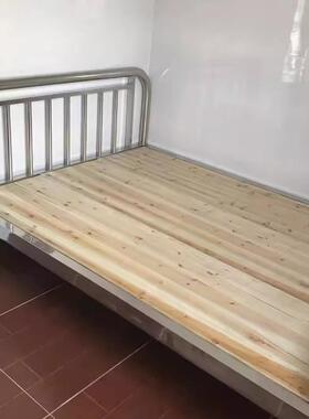 34单不锈钢加厚床架木板出租屋室卧1米20F98MTT751.5米双人床宿舍