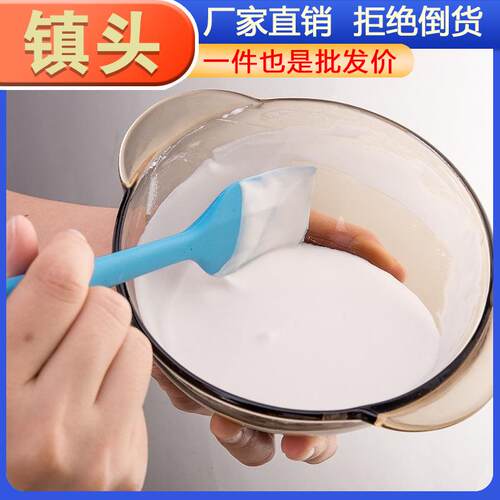 One-piece silicone spatula, integrated cake cream spreader,