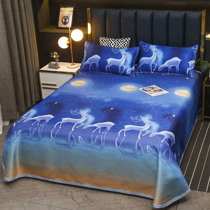 J6DA夏天冰丝床单双人1.8米凉爽丝滑裸睡可水洗机洗宿舍单人软凉,居家日用,其它,淘宝优惠券,粉丝福利购,淘宝优惠卷