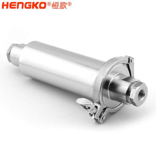用于气体处理系统过滤空气杂质耐高温耐腐蚀不锈钢快装气体过滤器