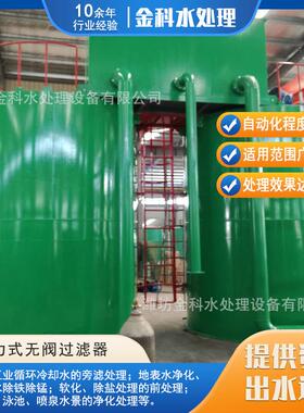 地表河水净化设备除铁除锰重力式无阀过滤器生产厂家圆罐净水器