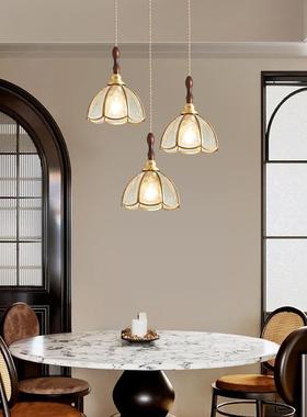 法V复古全铜餐厅吊灯美式i式ntage中古风格床道头过中山灯具GXS厂