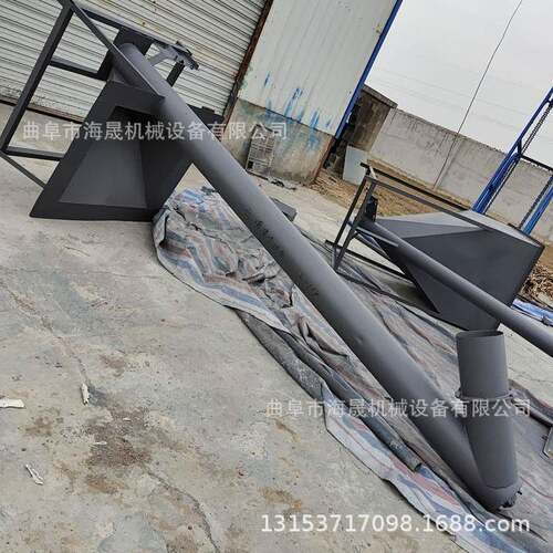 供应不锈钢螺杆上料机粉末煤灰蛟龙给料机倾斜螺旋提升机