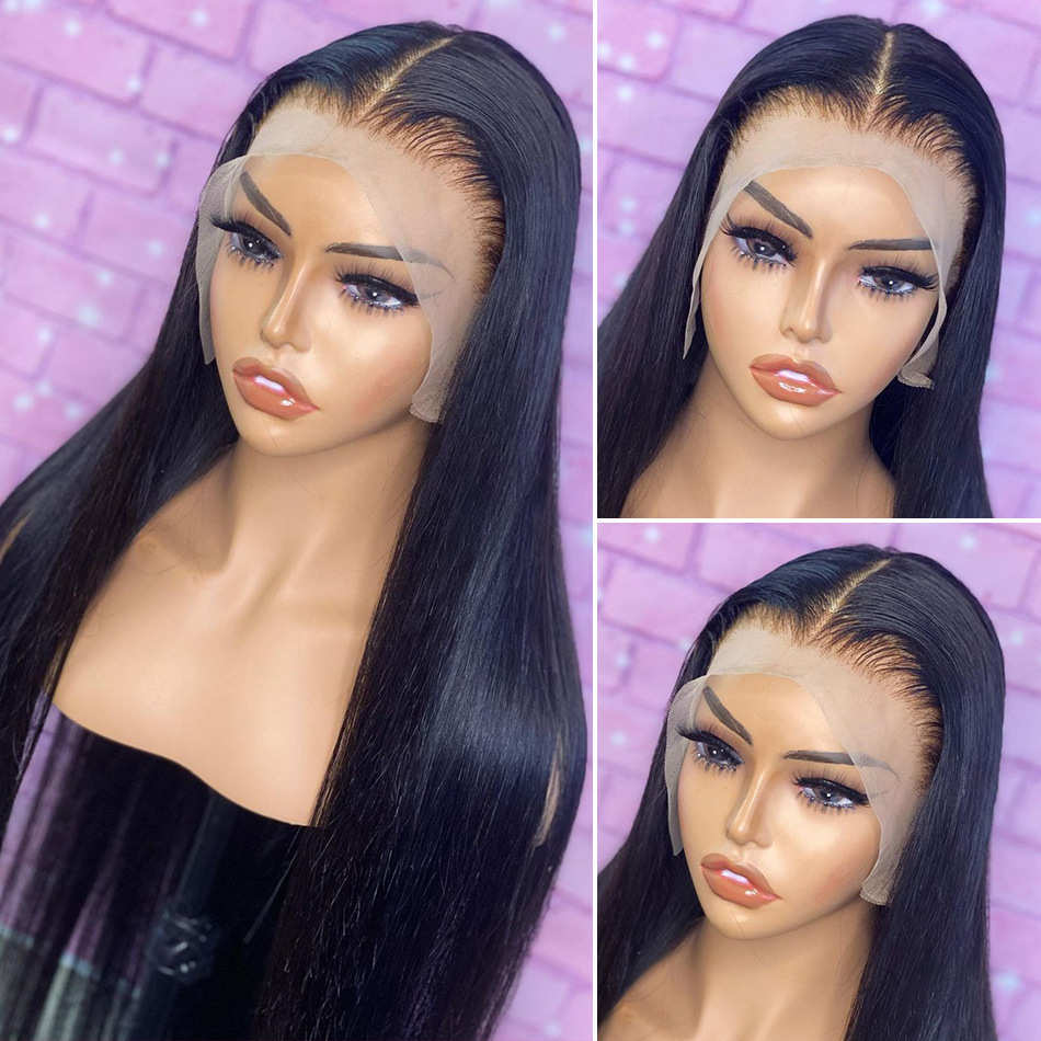 13X4 Straight lace frontal wigs human hair 许昌前蕾丝真人发
