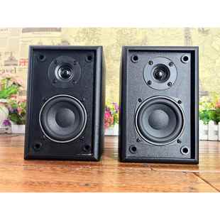 HiFi二分频大功率无源音箱高端2.0人声书架音响木制手工箱3寸金刚