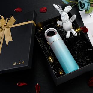 高档意不锈水钢手杯，新创型智能杯，保温杯学，生老师，男孩和女