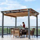 户园外铝亭合金葡架庭352院凉亭别墅简易露台楼顶花遮阳萄遮雨棚