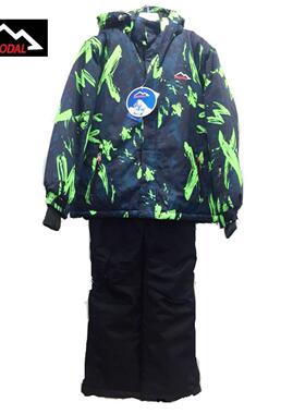 儿童滑雪服BIMODAL冰道滑雪户外保暖防寒羽绒棉