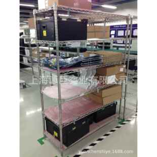 防静电货架置物架线网货架物料车网板架钢网车smt料盘车