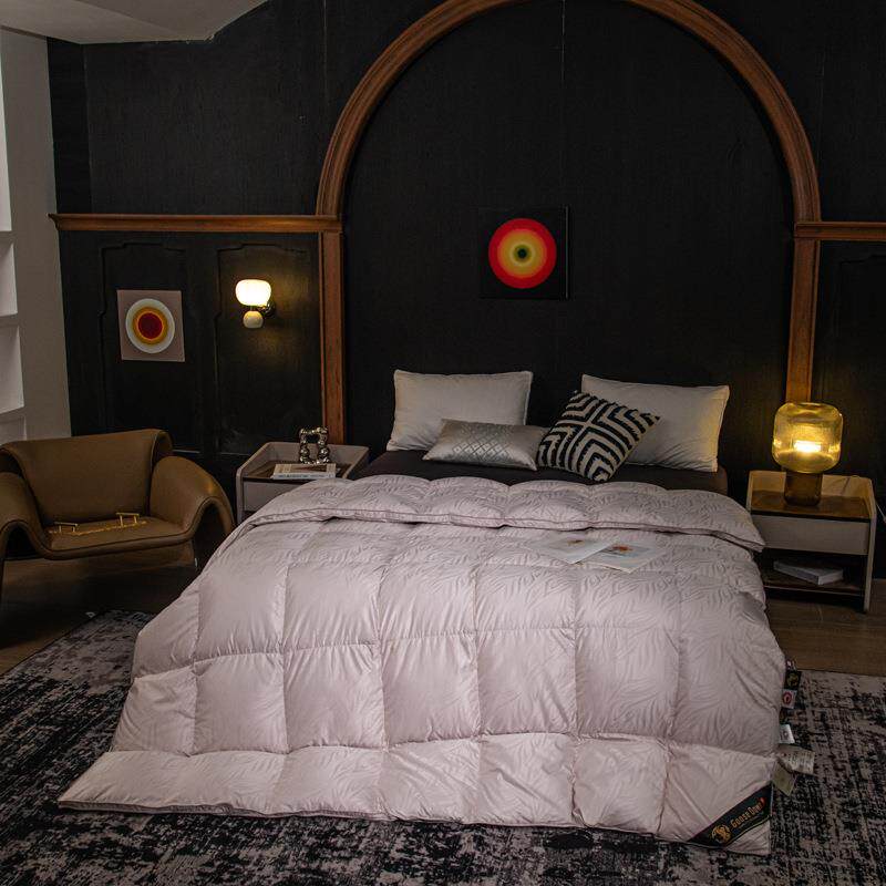 真丝提花单层立体羽绒被套厂家半成品自充绒羽绒被壳