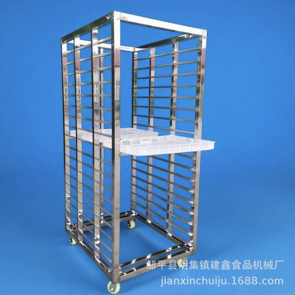 商用不锈钢晾晒架子材烘干周转车猪肉冷冻推车