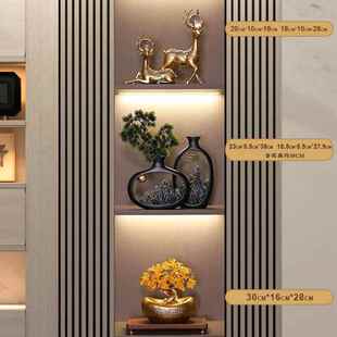 正品新设中式博架酒柜装品客厅茶几饰家居摆茶室古桌面国风高档摆