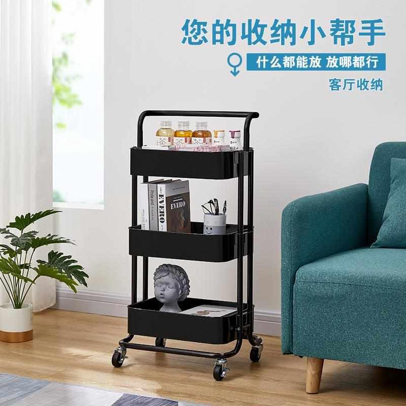 家用置物架 厨房收纳可移动多层收纳整理架 厨房储物整理收纳架子