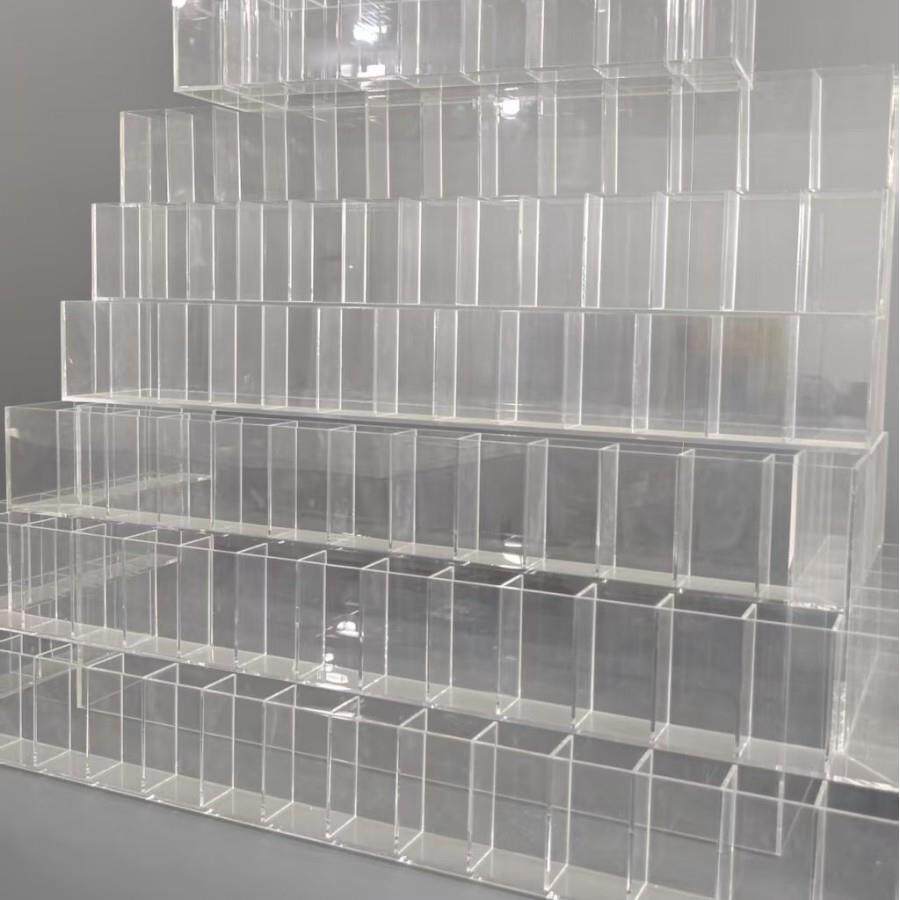 亚克力文创展示架 透明有机玻璃多宝阁文具店展架