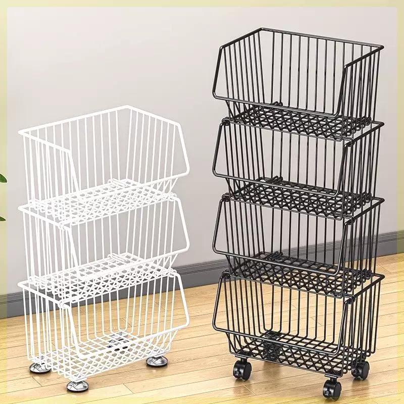 小推车厨房蔬菜家用收纳手推车