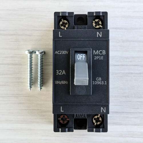 出口断路器空气开关微型空开MCB 2P1E 10A16A20A32A保护器AC220V