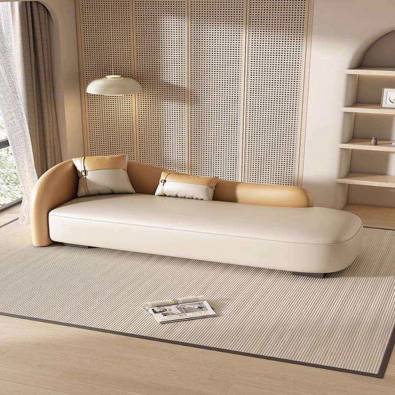 北欧客厅弧形沙发小户型现代简约卧室贵妃懒人休闲网红小沙发躺椅