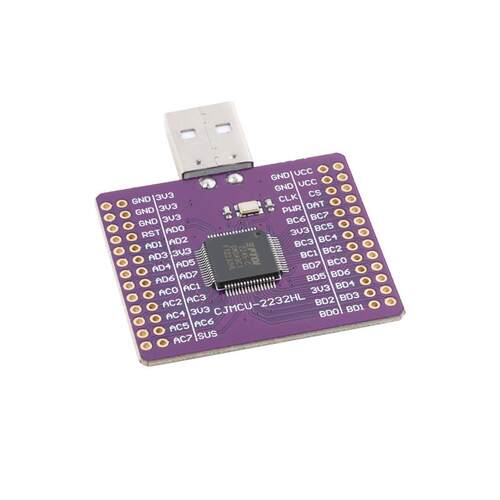 FT2232HL USB转多用途UART/FIFO/SPI/I2C/JTAG/RS232模块