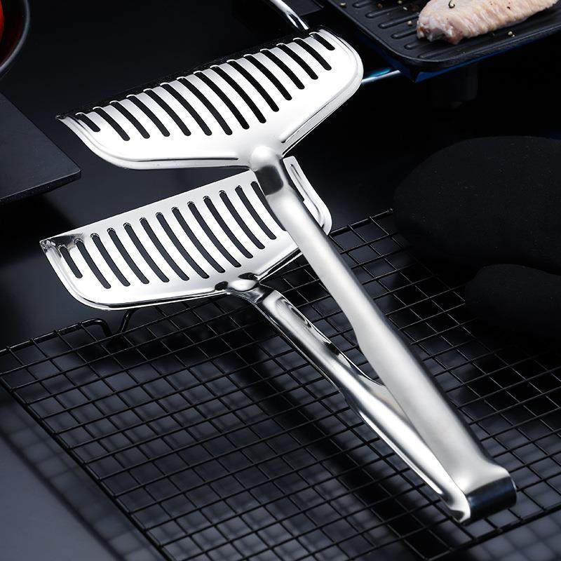不锈钢夹子食品夹多功能厨房煎鱼牛排夹鱼夹烤肉夹面包烧烤工具夹,厨房/烹饪用具,烧烤夹/叉/铲/针,淘宝优惠券,粉丝福利购,淘宝优惠卷