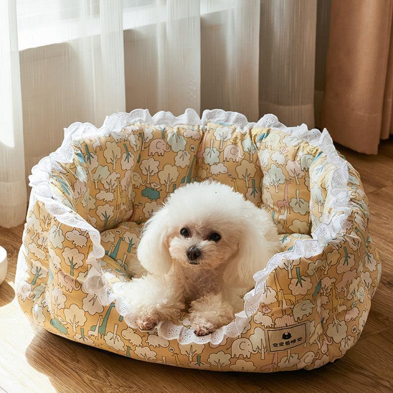 博美犬专用狗窝高颜值雪纳瑞法斗吉娃娃约克夏泰迪比熊犬专用冬款图片