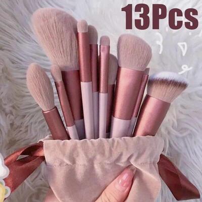13 PCS Makeup Brushes Set Eye Shadow Foundation Women Cosmet