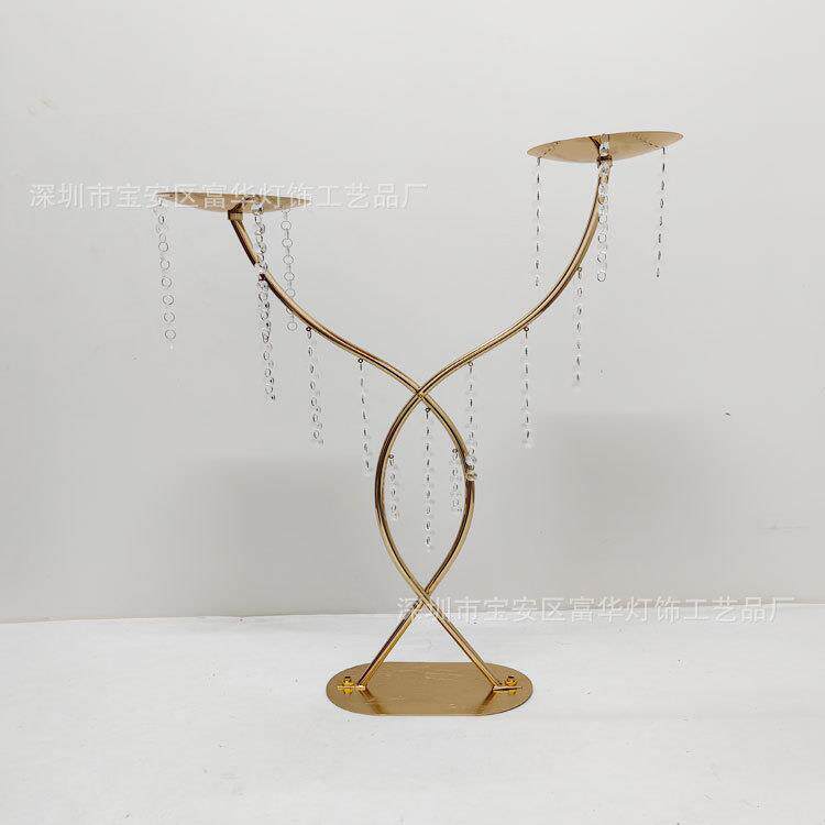 婚礼装饰花架家居浪漫创意摆件铁艺现代简约婚庆中心主桌花器路引
