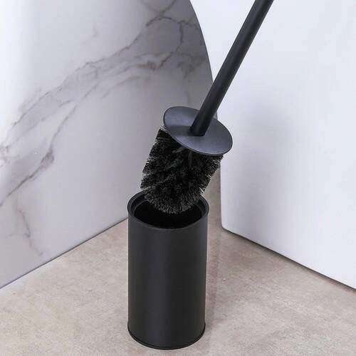 Stainless Steel Bathroom Toilet Brush Holder Accessories Bla