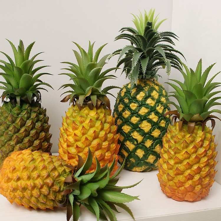 仿真水果模型 凤梨菠萝果蔬摆件家居样板房橱柜装饰摆设拍摄道具