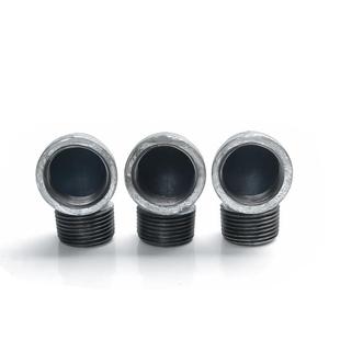 镀锌铁内外弯头90度内外丝螺纹弯头铸铁管件接头46分1寸DN20DN25