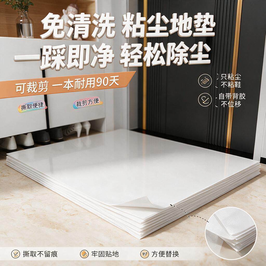 车间粘尘垫一次性入户门地垫耐脏贴门垫地毯垫子门口进门脚垫鞋底