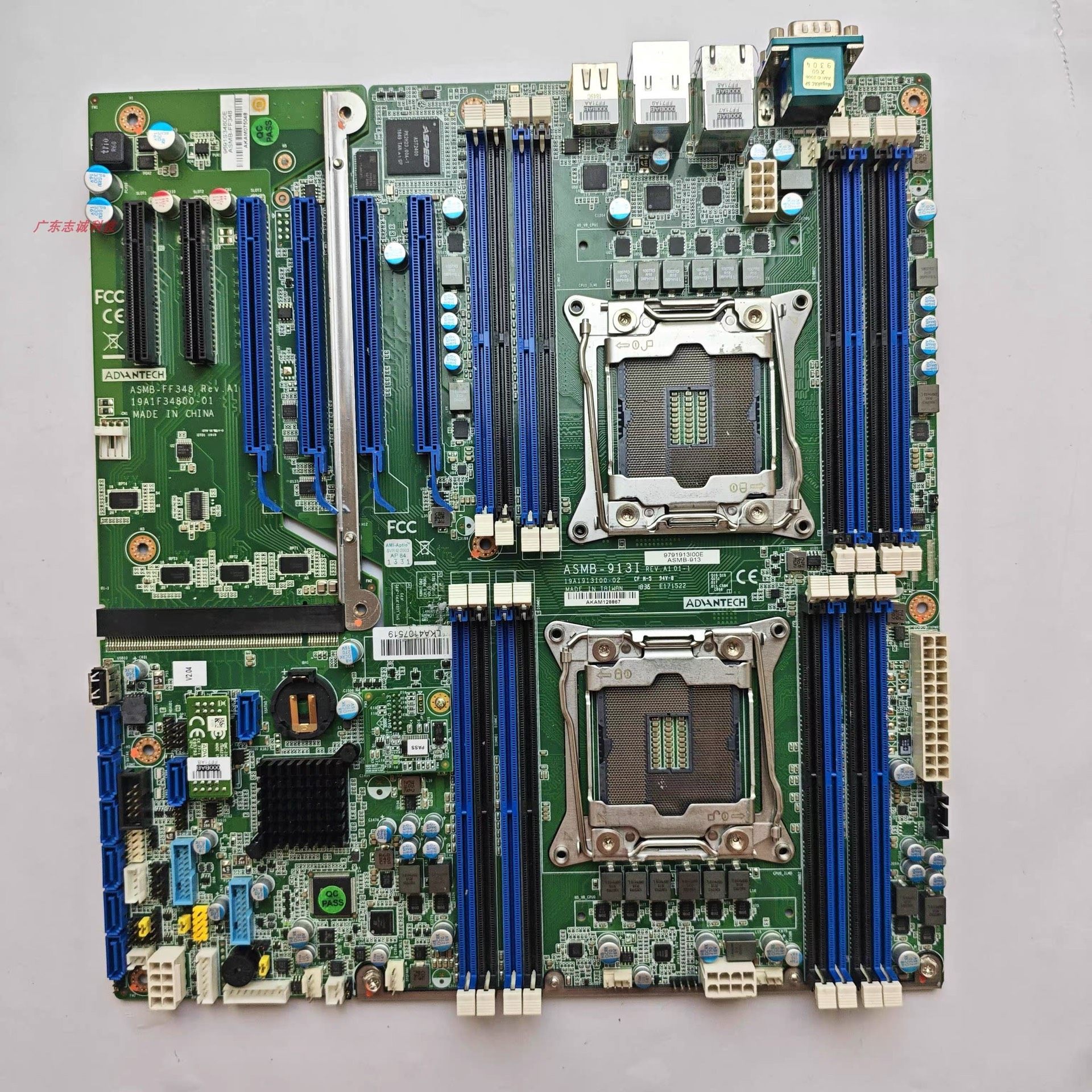 研华ASMB-913I REV.A1 01-1服务器主板 工