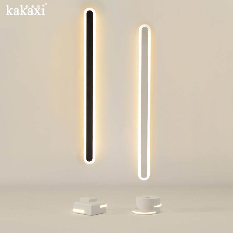 北欧极简长条壁灯线条时尚电视背景墙灯卧室床头客厅楼梯过道壁灯