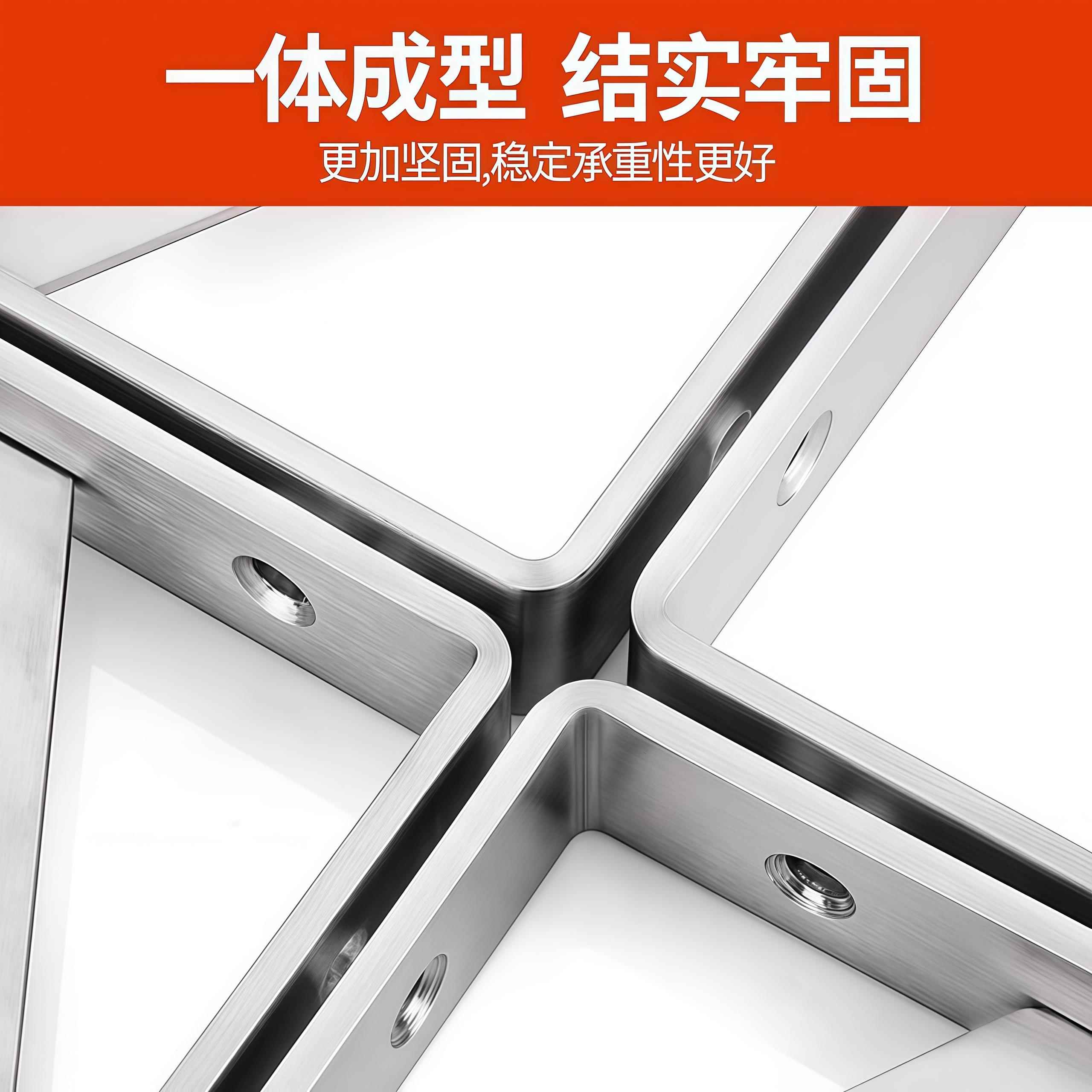 304不锈钢三角支架托架墙上直角固定三脚层板支撑角铁承重置物架