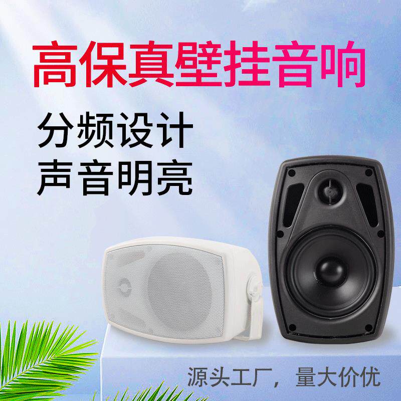 壁挂音响 公共广播定阻定压喇叭门店超市商场会议用 壁挂音箱