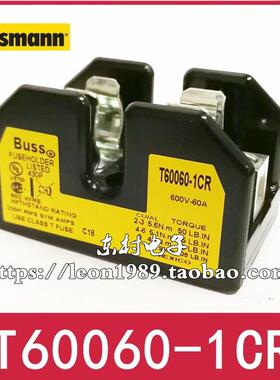 Bussmann保险丝座T60060-1CR-2CR-3CR 600V 60A配JJS-35-60熔断器