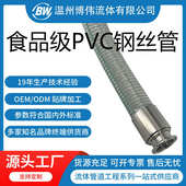 农用工业排水排污灌溉管配快装 PVC透明钢丝增强软管总成 卡盘接头