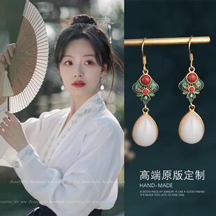 复古新中式旗袍耳环搭配马面裙的耳饰古风汉服配饰耳钉中国风耳坠