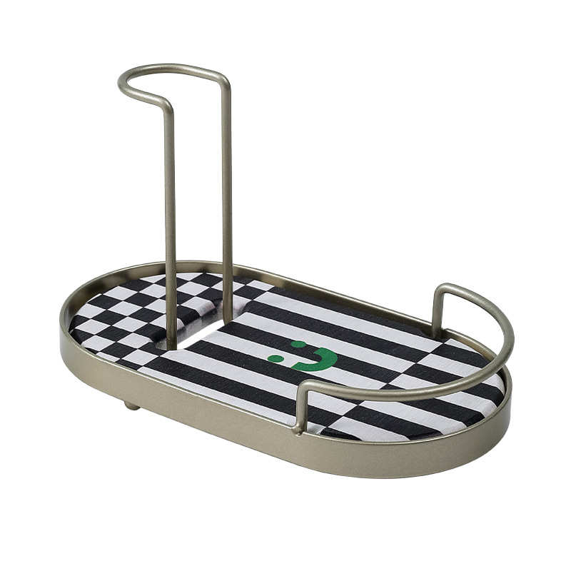 叙物轻奢纸杯架创意家用沥水架客厅厨房杯具收纳架杯子整理置物架