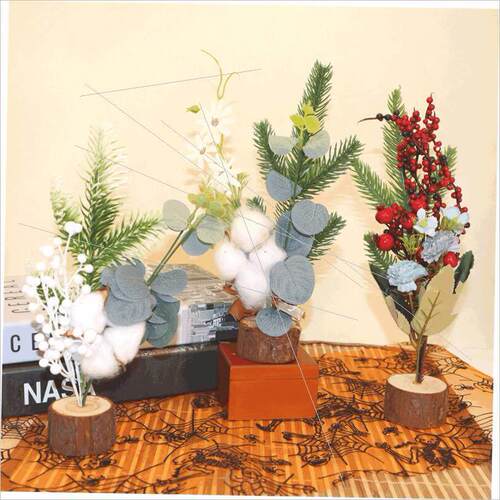 Simple mini Christmas tree decorations window tree props