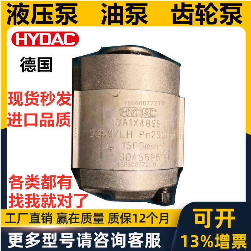 贺德克HYDAC高压齿轮泵10A1 X4888 1 3.75 4.2 6.1 X302B X302B
