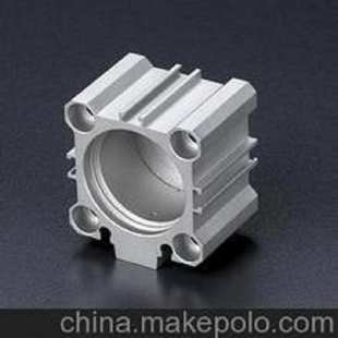 B型气动元 件32 亚德客标准薄型铝合金气缸筒铝管CQ2B