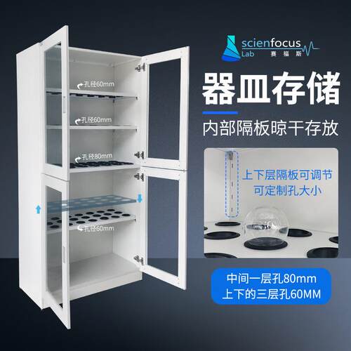 化实验器皿钢储存柜全腐防锈玻璃仪器瓶室SFS- CB-晾干存放柜防库