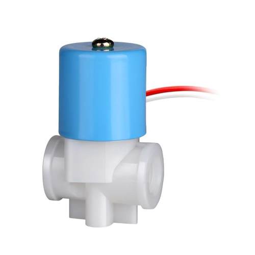 适用华津系列净水器电磁阀AC220VDC12V24V进水阀门圆型蓝色电磁阀
