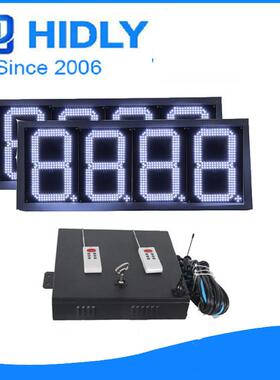 led户外显示屏10GAS10Z88价寸油价牌亮手高机PAP控制可移动加油站