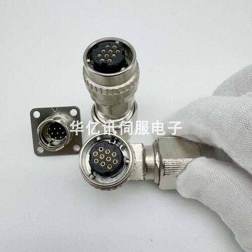 安川伺服电机编码器DDK插头10芯直弯头 CM10-SP10S-M CM10-SP2S-M