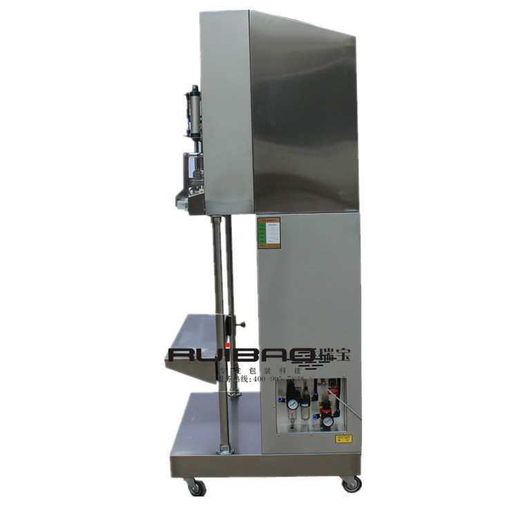 瑞宝600立式外抽颗粒真空包装机干货外抽式真空包装机