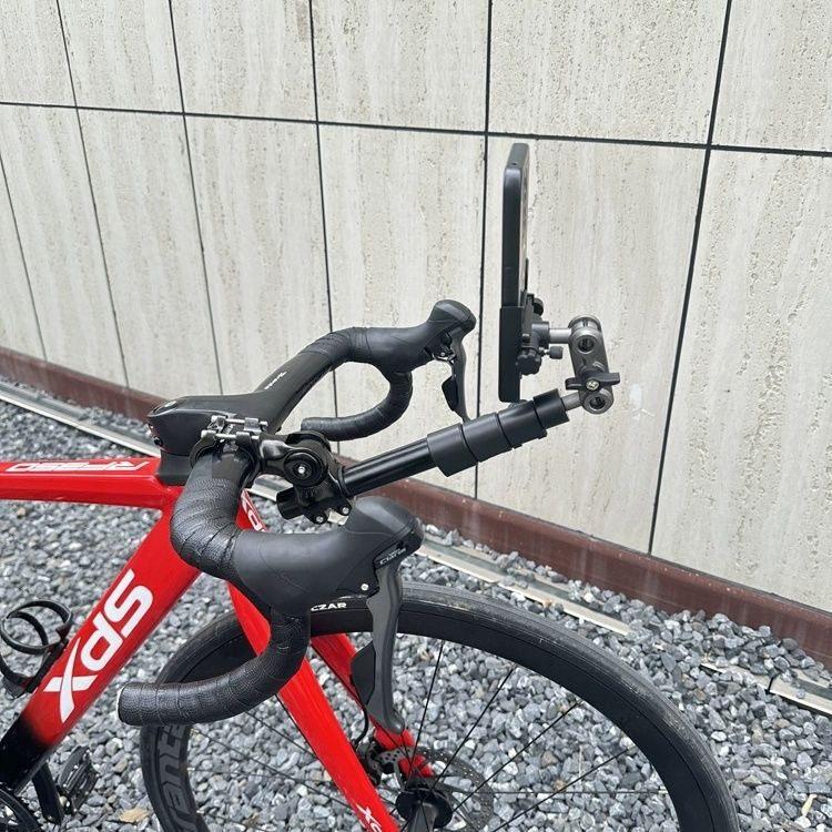 自行车骑行自拍杆登山车公路车一体把防抖云台骑行拍摄支架手机架