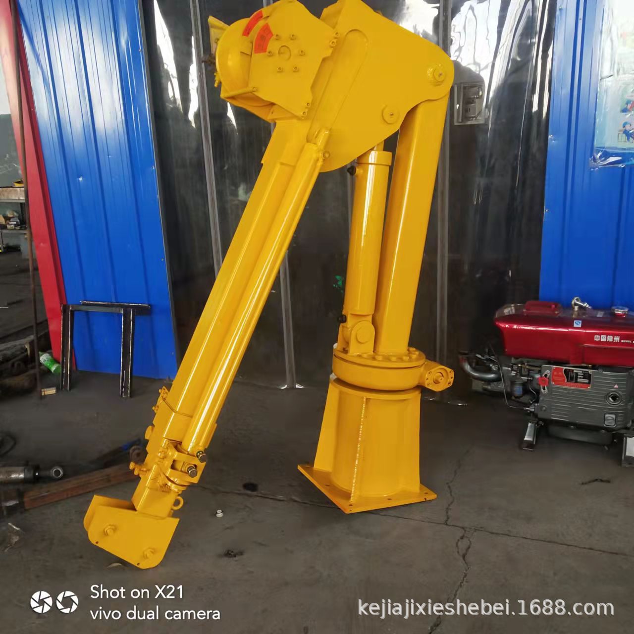 1224皮卡车车载吊机 农用车液压旋转随车吊 柴油卡车加装取力器